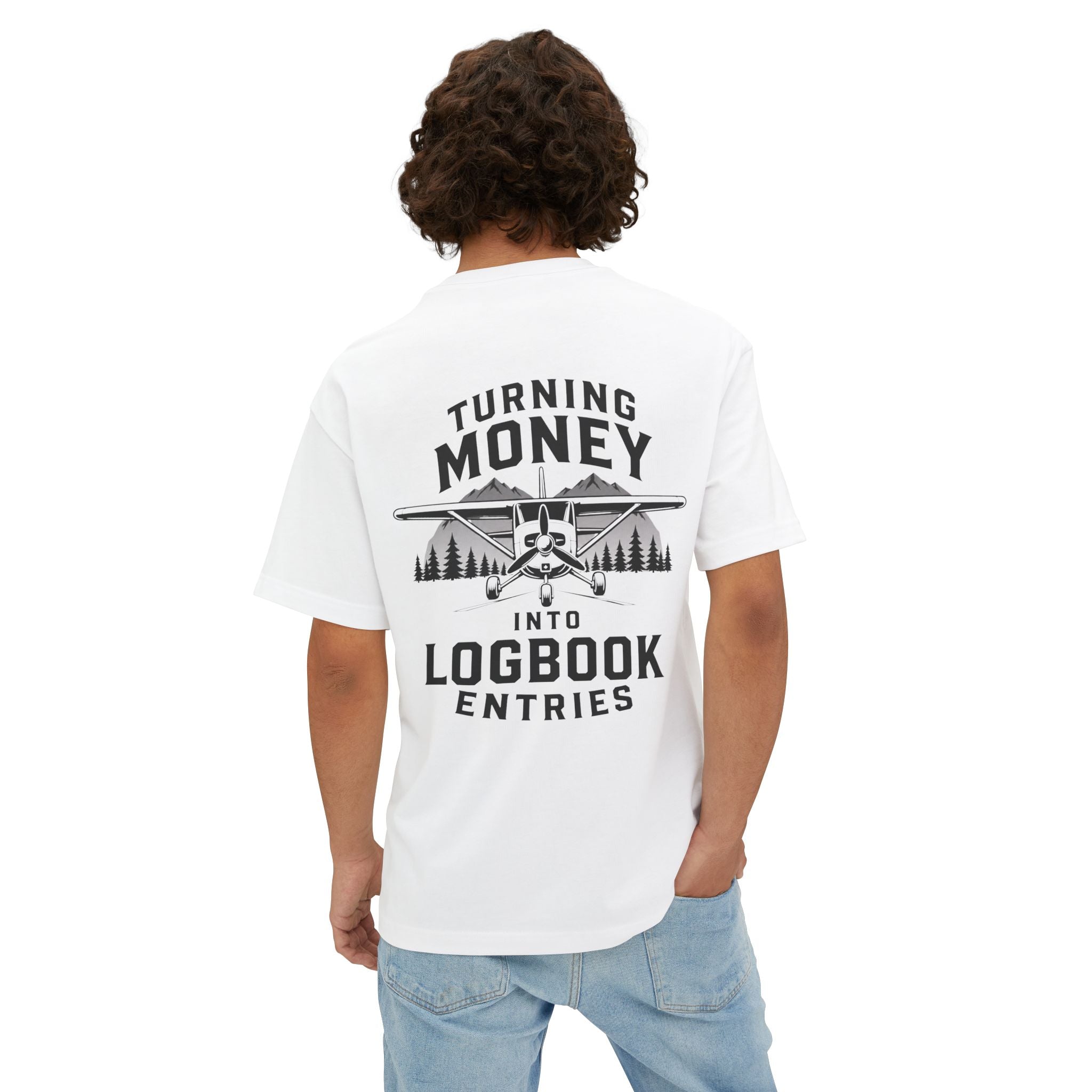 Turning Money Into Logbook Entries T-Shirt | Pilot Aviation Shirt