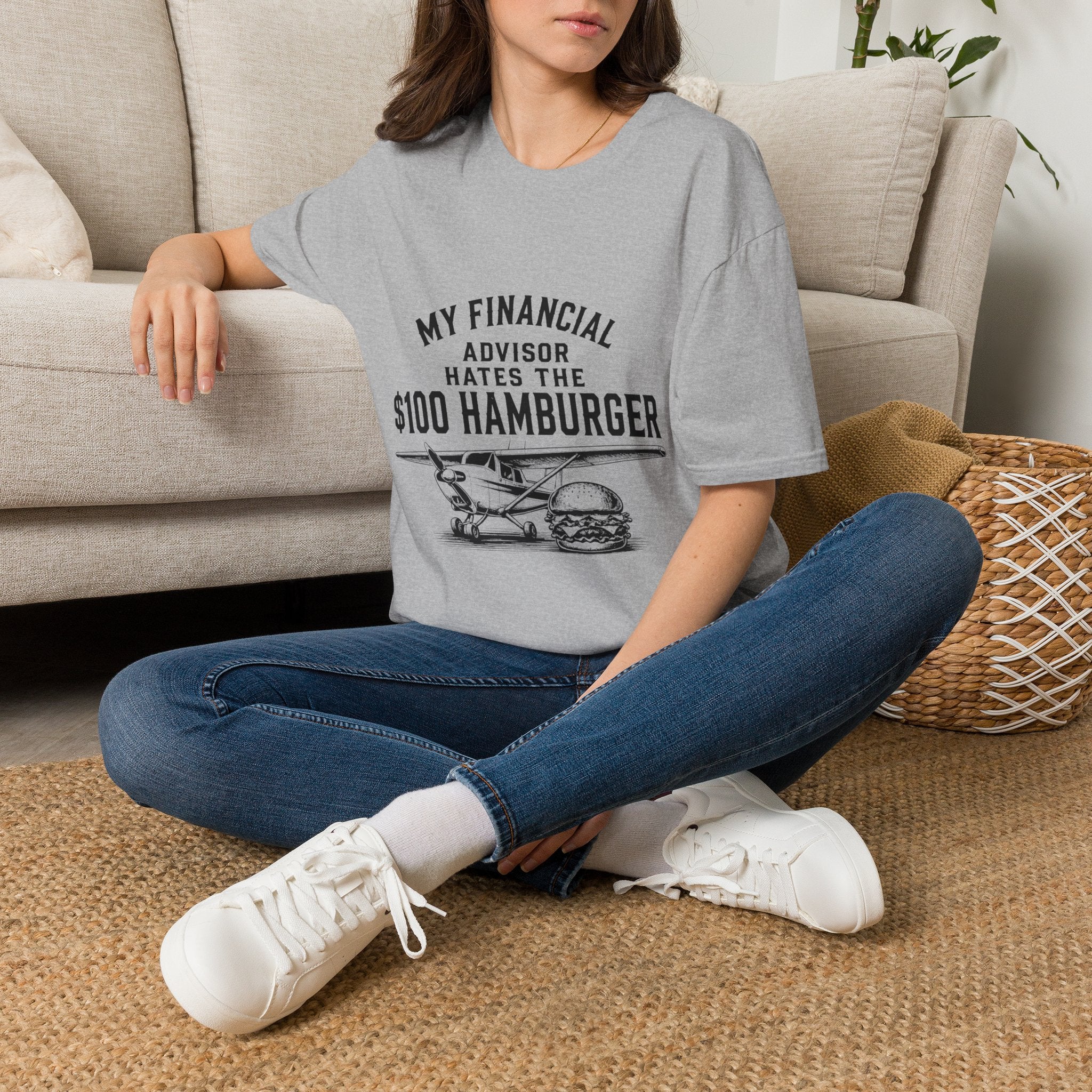 My Financial Advisor Hates the $100 Hamburger T-Shirt | Aviation Pilot Humor