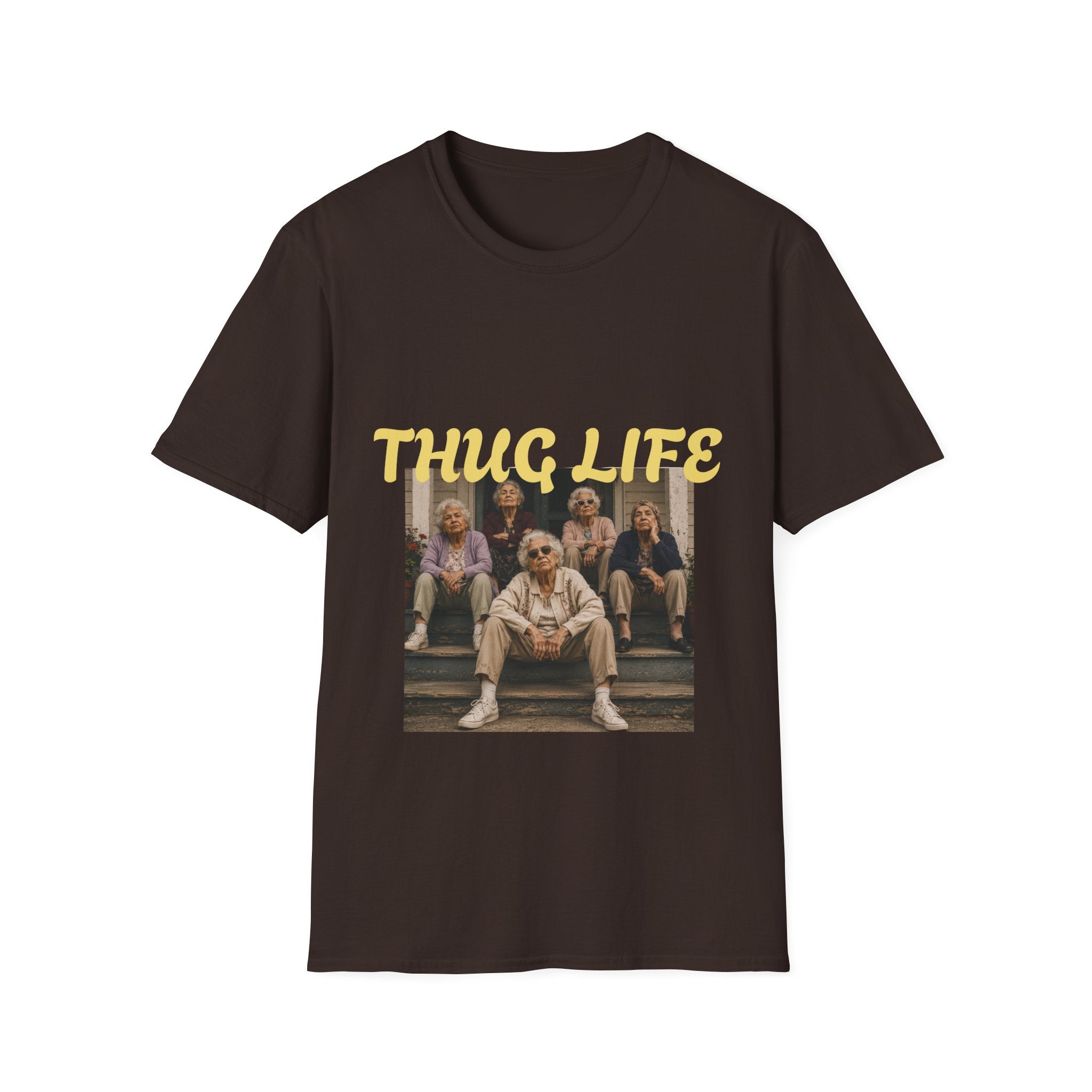 Women Gang Golden Graphic T-Shirt — Vintage Seniors Photo Tee