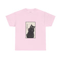Cat Ukiyo-e T-Shirt — Playful Black Cat Japanese Print Tee