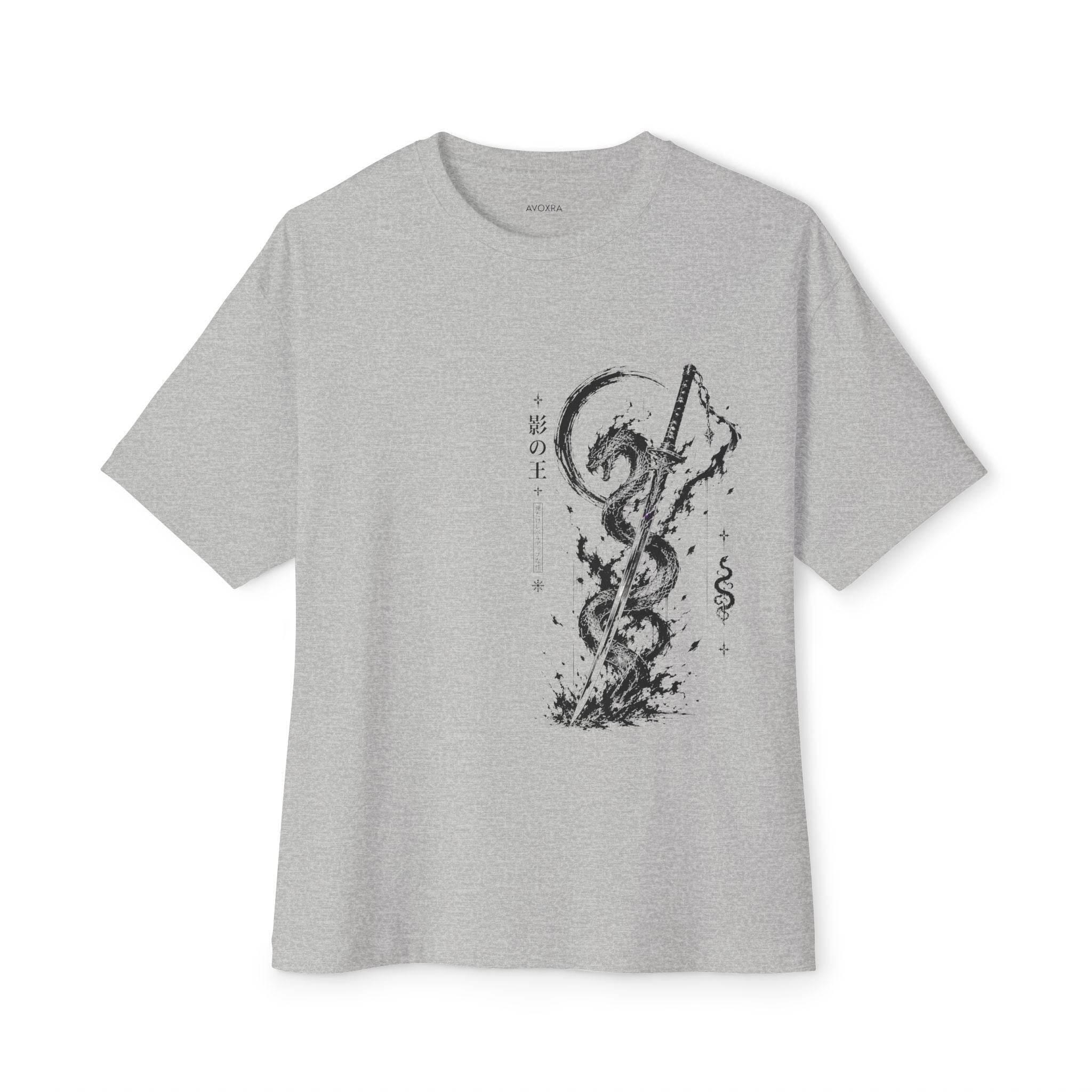 Anime Gym Oversized Boxy Tee — Casual Cotton Workout Shirt