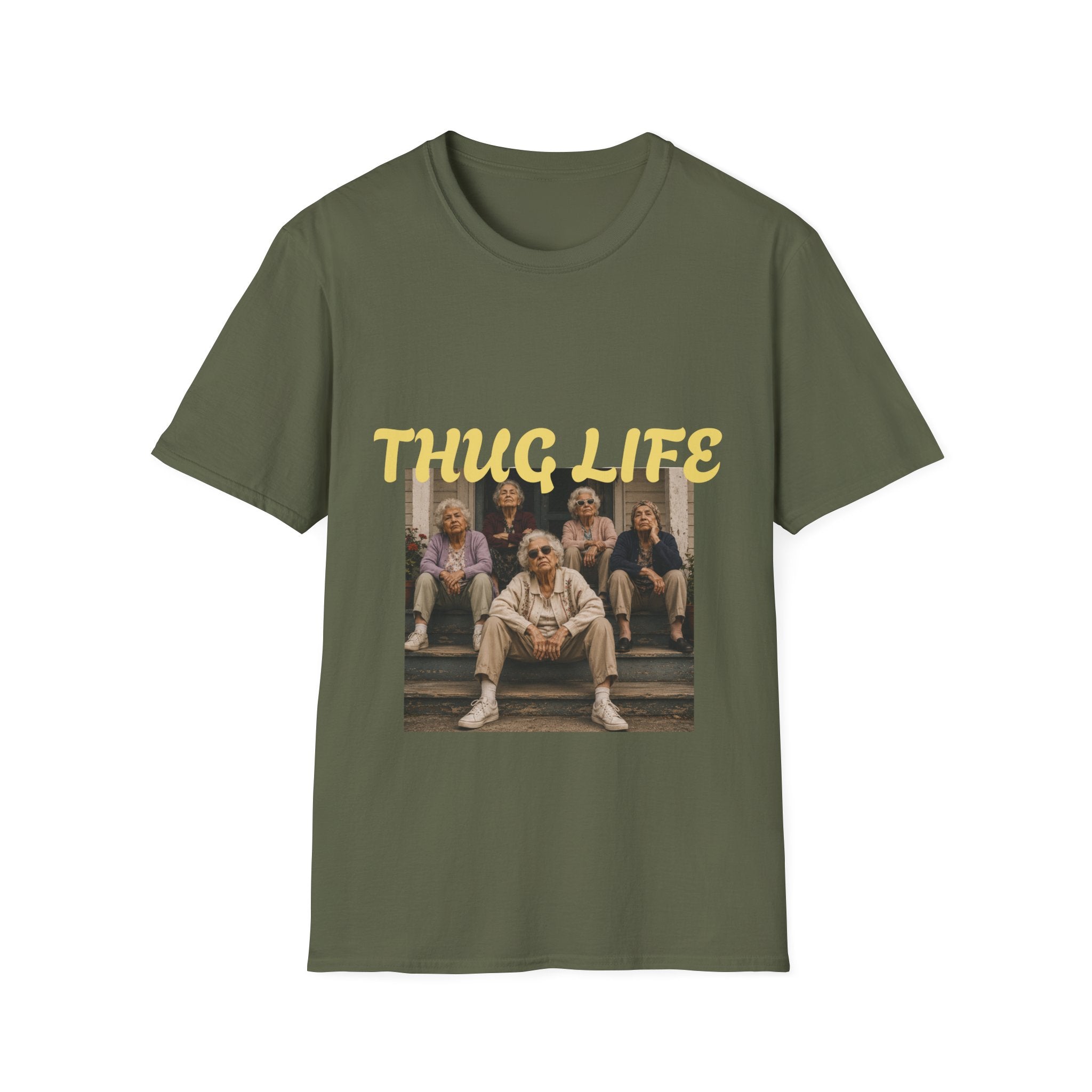 Women Gang Golden Graphic T-Shirt — Vintage Seniors Photo Tee