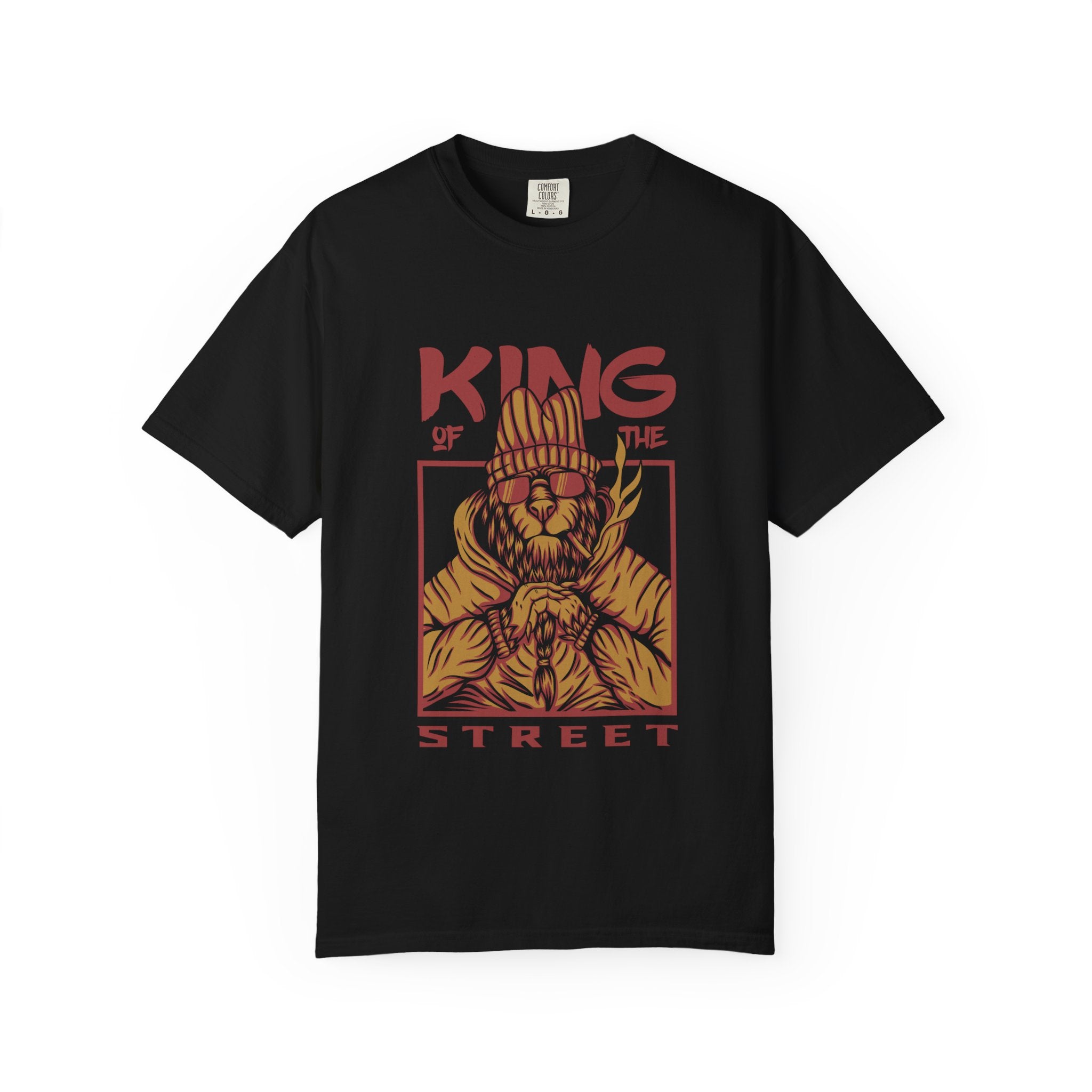King of the Street T-Shirt — Urban Cat Throne Graphic Tee