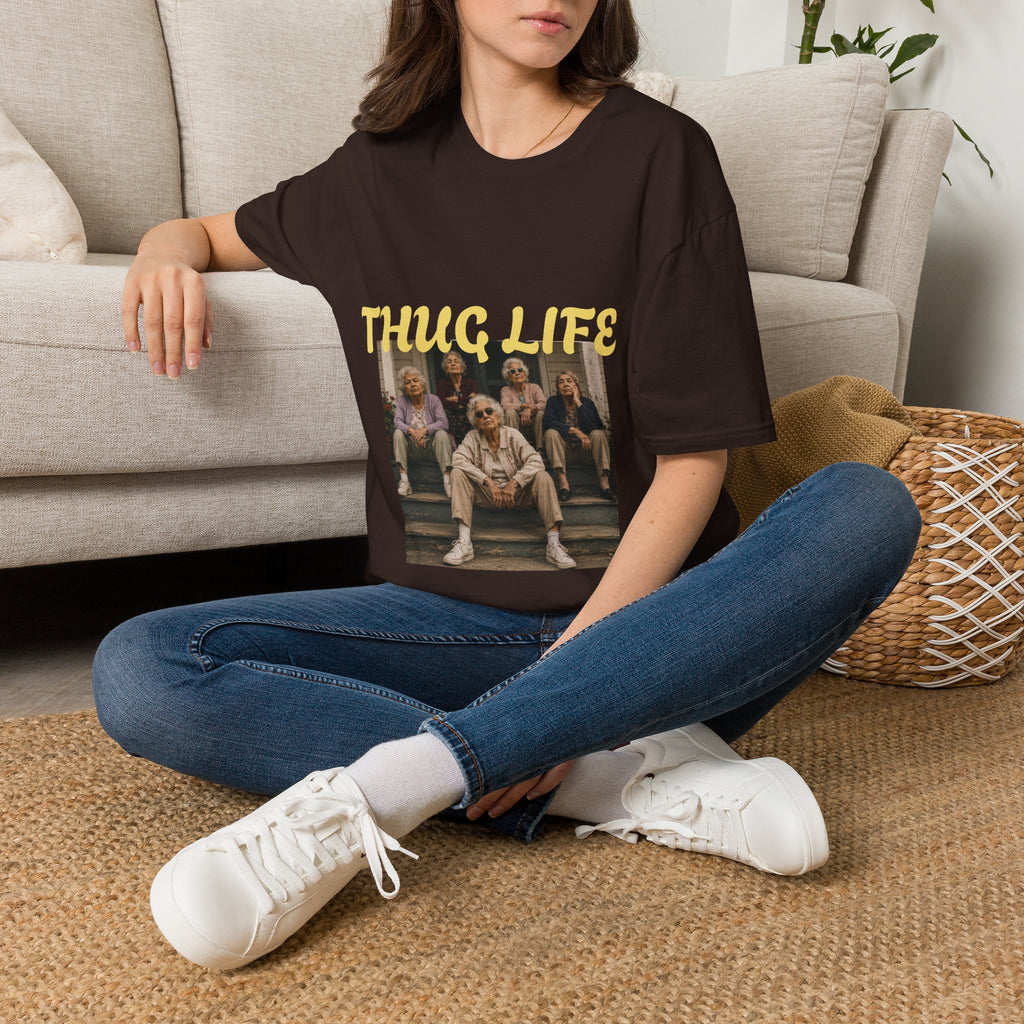 Women Gang Golden Graphic T-Shirt — Vintage Seniors Photo Tee