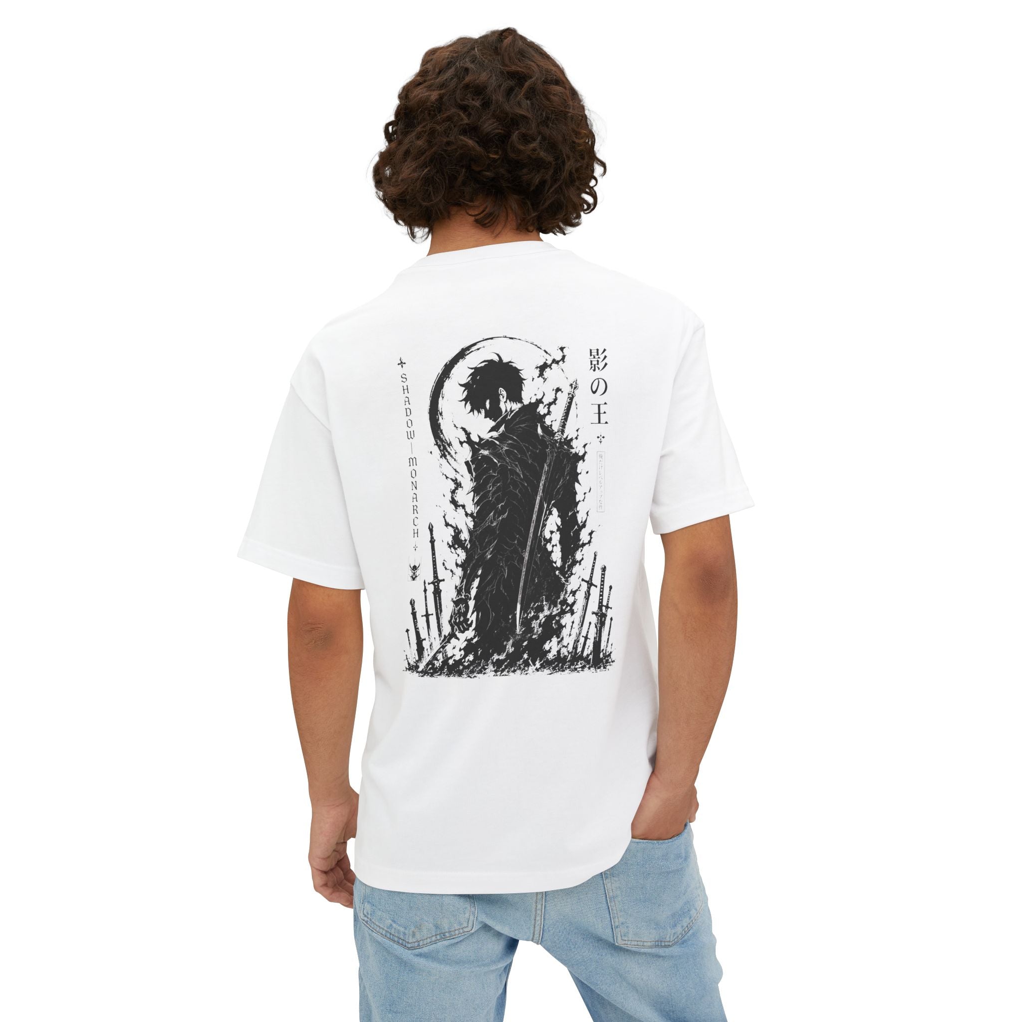 Anime Gym Oversized Boxy Tee — Casual Cotton Workout Shirt