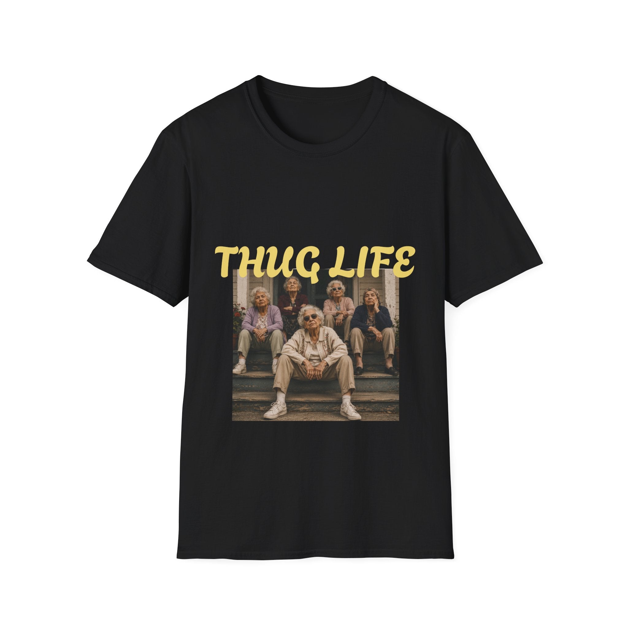 Women Gang Golden Graphic T-Shirt — Vintage Seniors Photo Tee